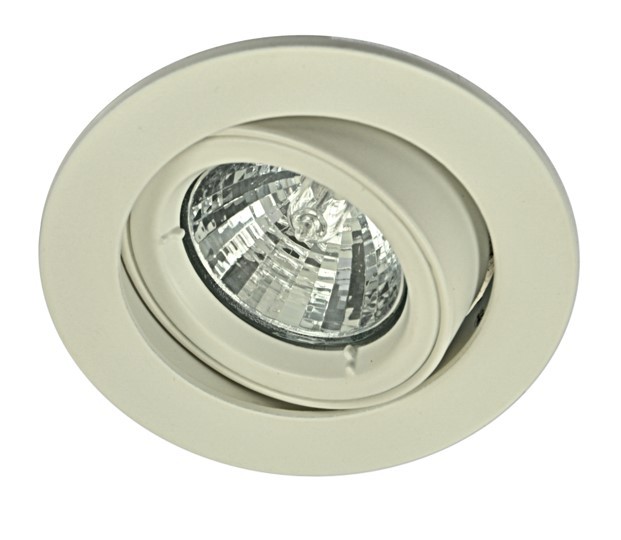 Spot encastré LED carré - brossé 7 watts blanc neutre 12V MR16 - pour salle  de bain, perçage extérieur IP44 Ø70mm - pour terrasse de salle de bain