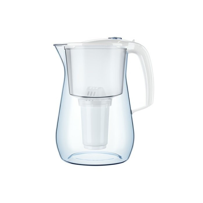 Carafe Filtrante 2.5L + un cartouche filtrante Ronde