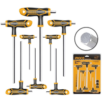 INGCO 8 PCS T-HANDLE HEX WRENCH SET - HHKT8081